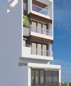 Thiết kế nhà phố 4 tầng ở khu dân cư T30